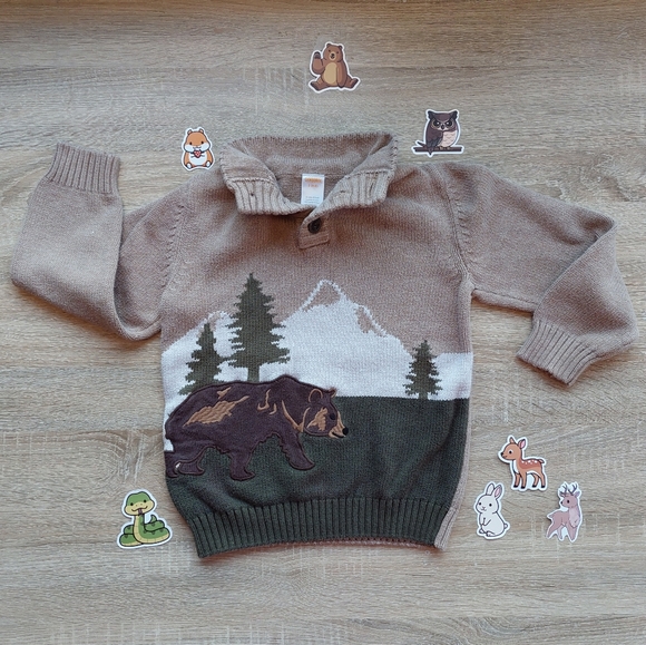 Gymboree bear 🐻 sweater 5-6 years - Picture 2 of 16